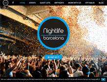 Tablet Screenshot of nightlifebarcelona.com